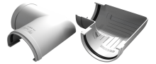 Угол желоба VINYLON универсальный 90 гр 125 мм (Белый)